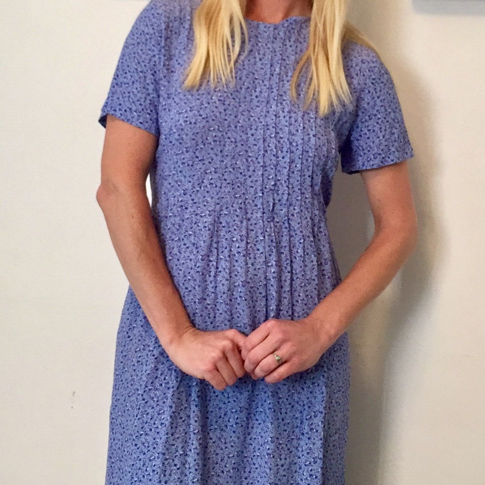 Vintage Floral Midi Dress